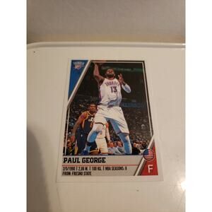 Paul George 2018-2019 Panini Sticker #336 - OKC Thunder - European Italy